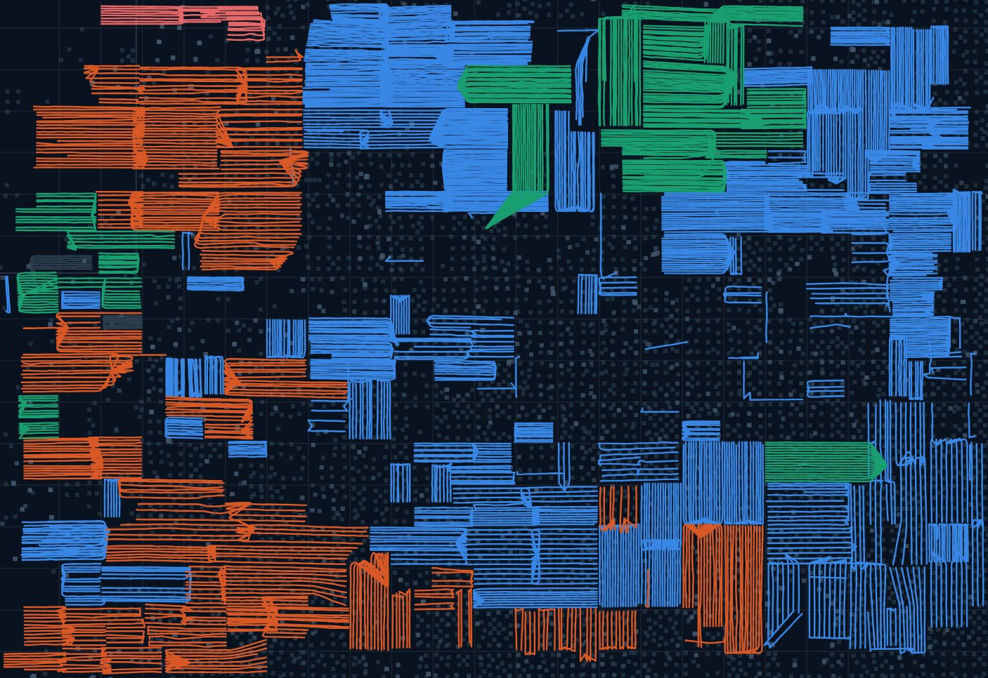 Denver-Julesburg wells mapped by operator