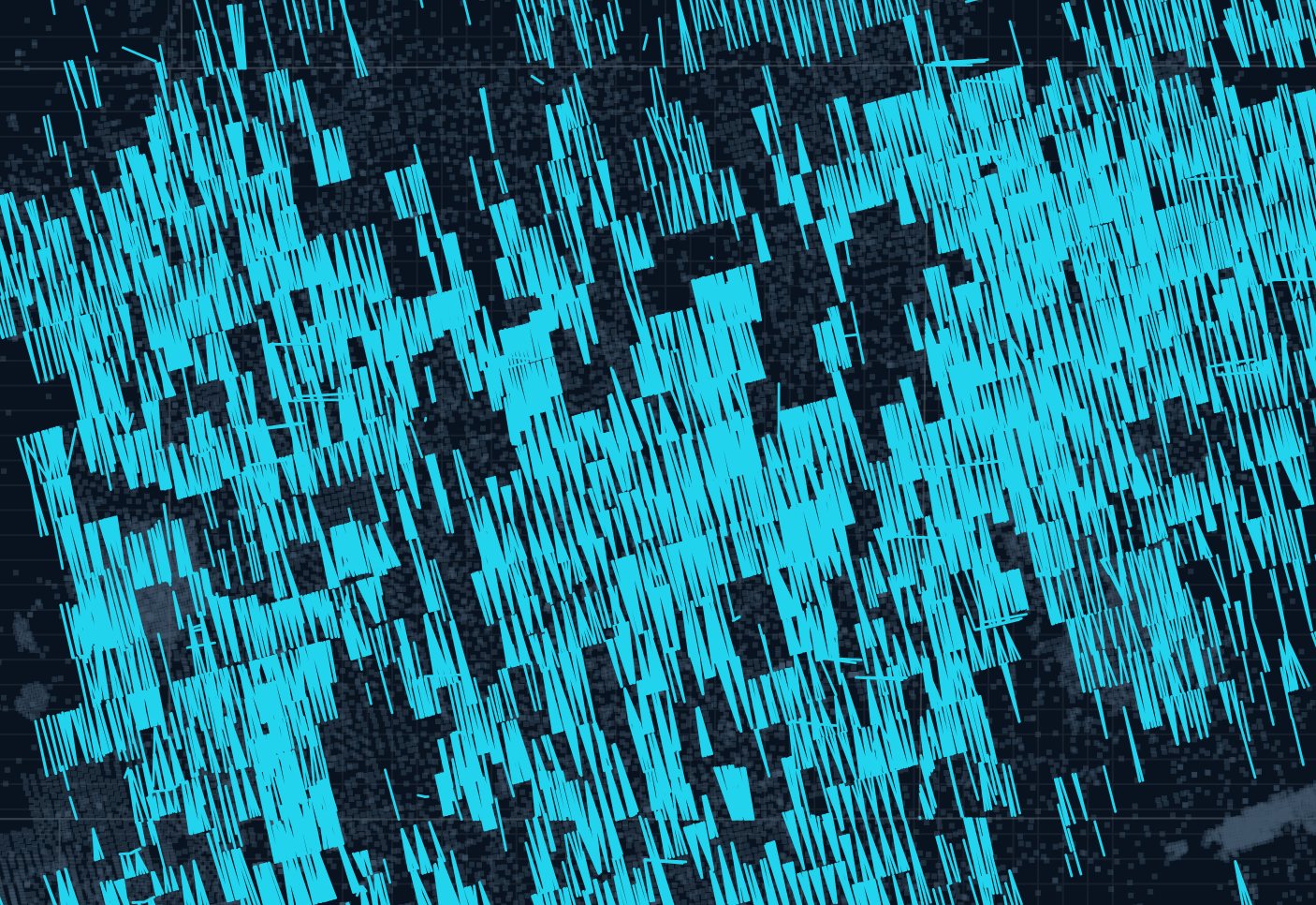 Permian wells mapped by well