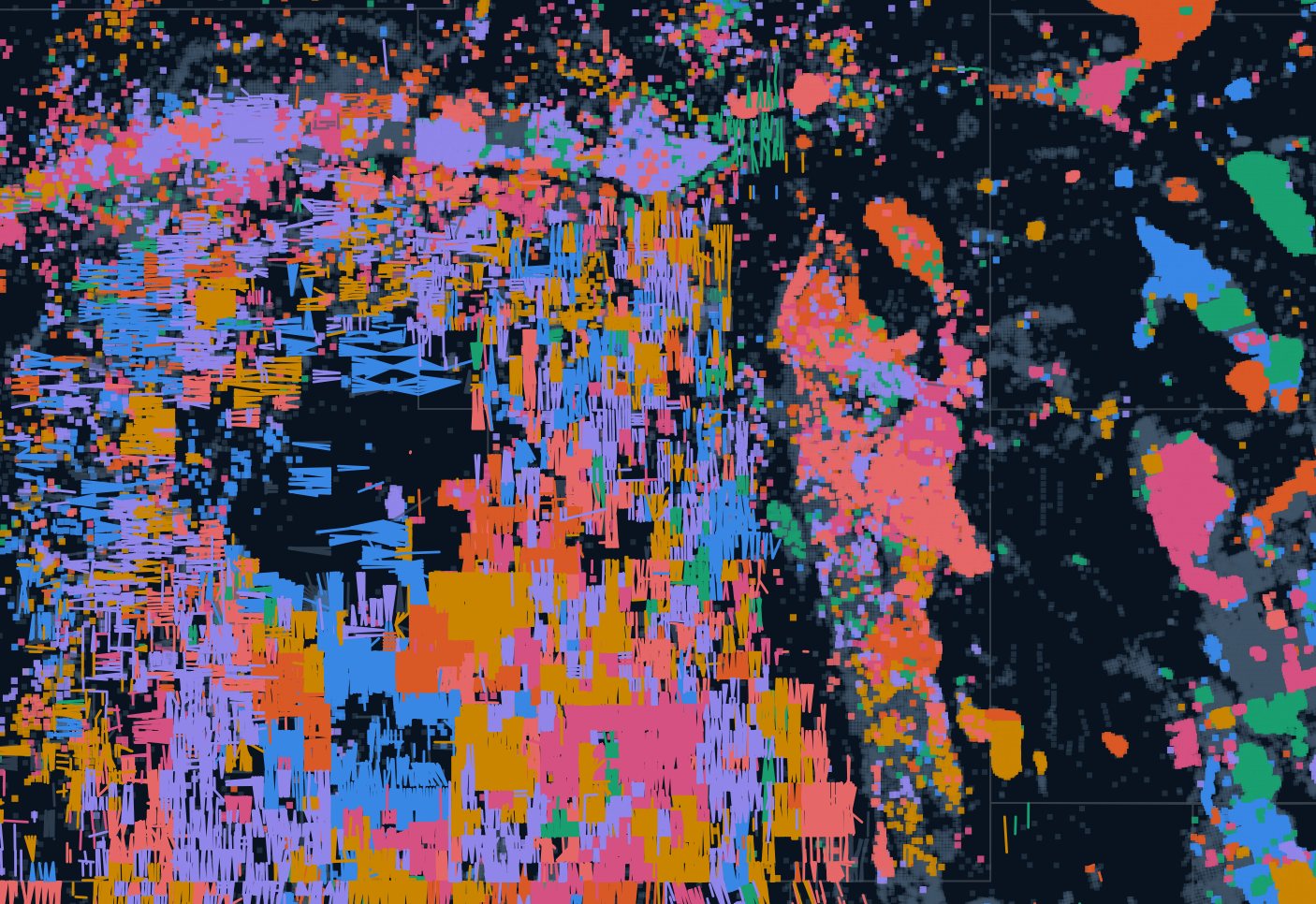 Permian wells mapped by operator