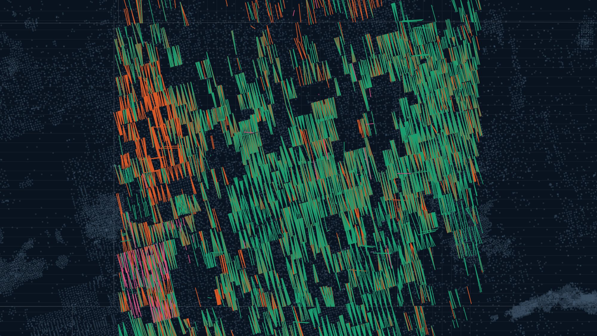 Permian wells mapped by landing zone