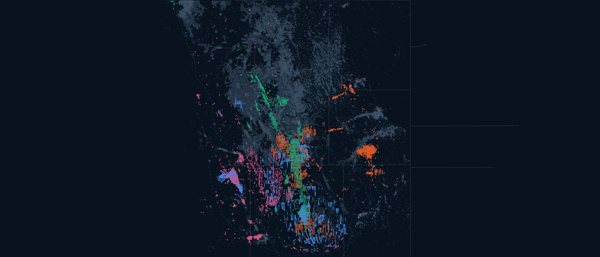 Powder River wells mapped by landing zone
