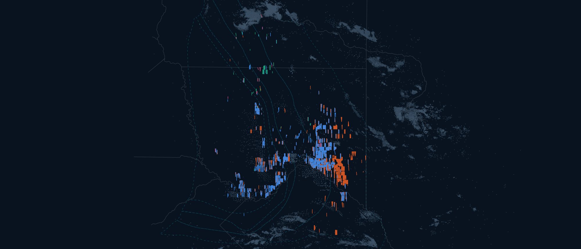 Vaca Muerta wells mapped by landing zone